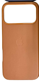 Чехол из натуральной кожи с MagSafe с кнопкой для iPhone 17 PRO MAX
