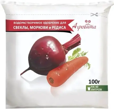 Удобрение Агровита Для Свеклы ,Моркови И Редиса 100Гр. -50 Шт./ Уп.