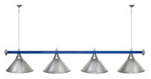 Лампа STARTBILLIARDS 4 пл. (плафоны антик медь,штанга антик медь,фурнитура золото)