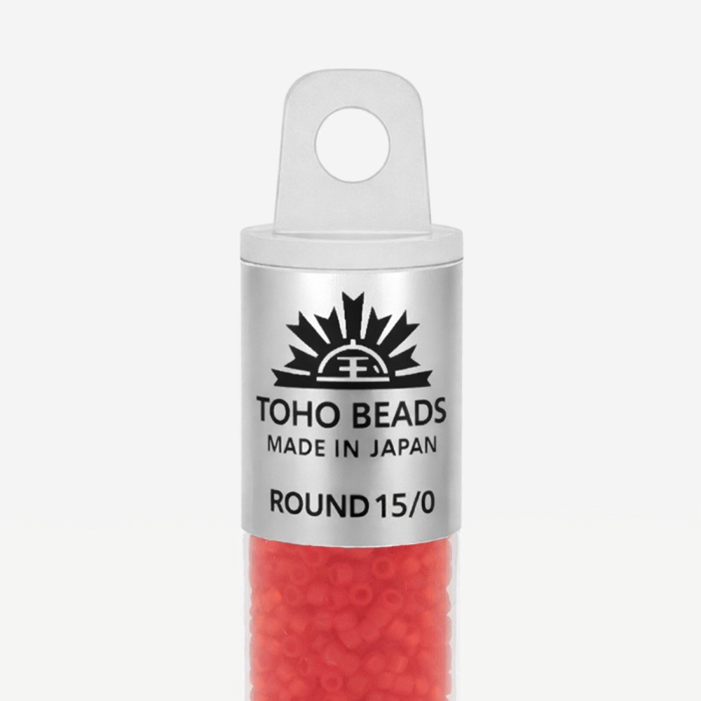 Японский бисер TOHO Round 15/0 (№5F), прозрачный матовый