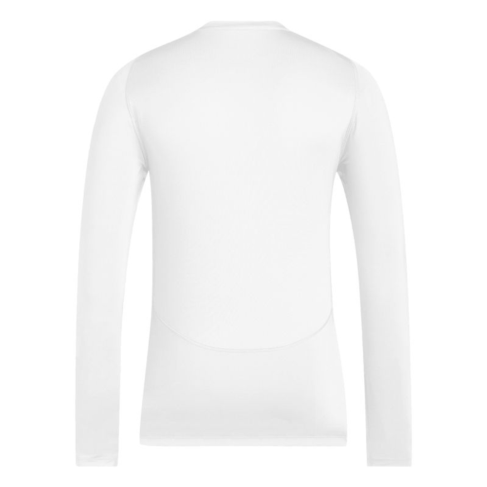 Мужская теннисная футболка с длинным рукавом Adidas Techfit Long Sleeve T-shirt - white