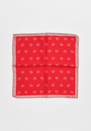 Шелковый платок Qarlygash & Qyzgaldaq RED 36x36