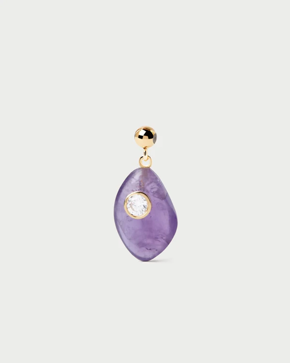 Подвеска-шарм Balance Amethyst серебро 925 пробы покрытое золотом