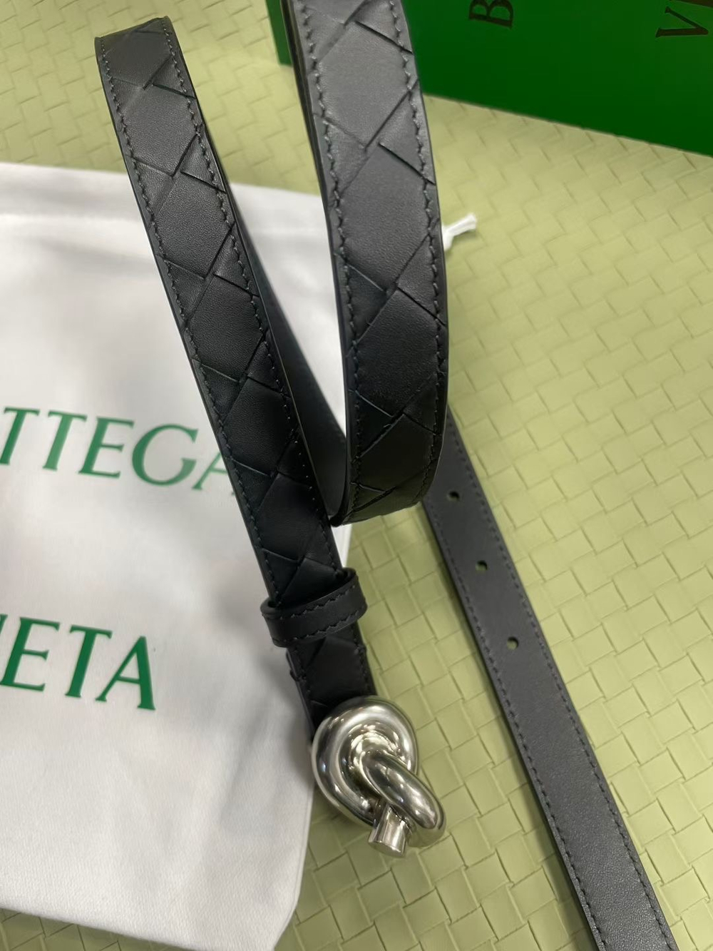 Ремень с плетением Intercciato