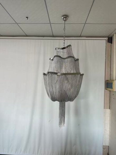 Pendant design lamp Stream by Terzani Atlantis 3 (silver)
