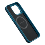 Чехол из арамидного волокна с поддержкой MagSafe PITAKA MagEZ Case 4 1500D для iPhone 15, Black / Blue Twill (Cаржевое переплетение)