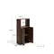 Стеллаж из шпона ореха Visala 60 x 106 см