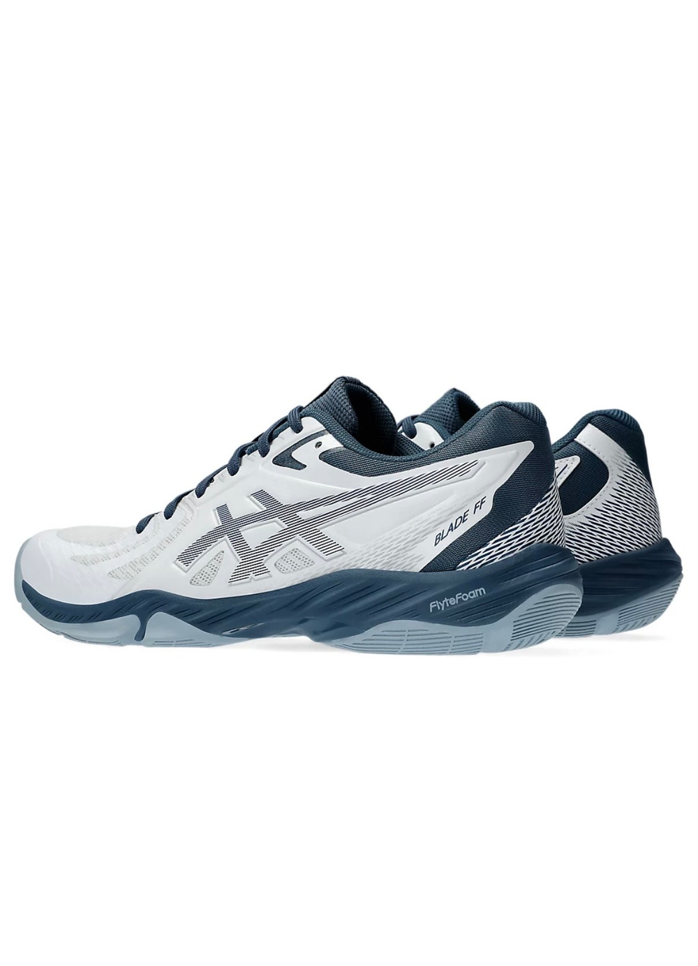ASICS, BLADE FF, Handball, WHITE/VINTAGE INDIGO, MEN, US 11 /EUR 45 /UK 10 /СМ 29