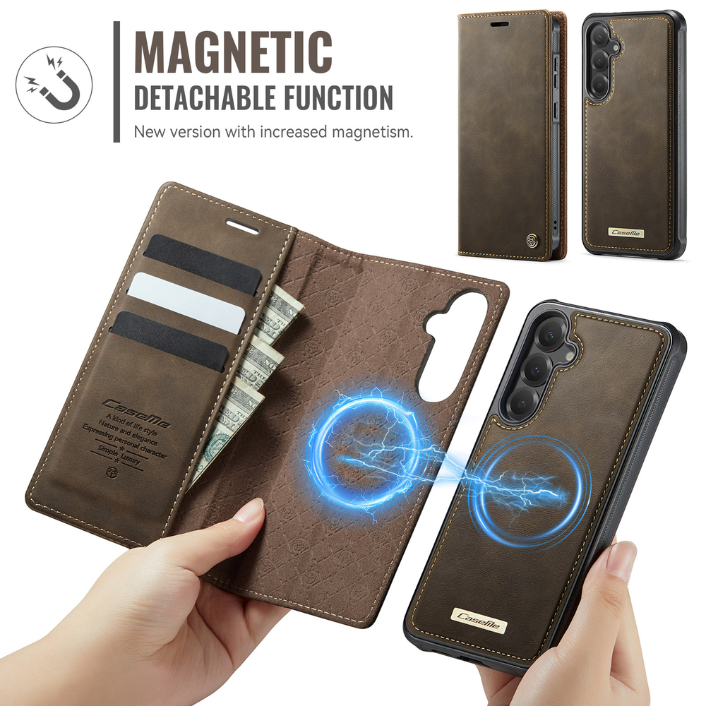 Чехол-кошелек CaseMe 2 in 1 MagSafe Samsung Galaxy S25