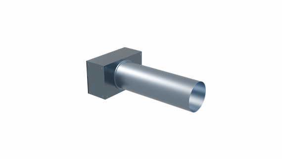 Flexag PWP-125/75x2 пленум вентиляционный прямой, D125, на 2 выxода, L=300 мм