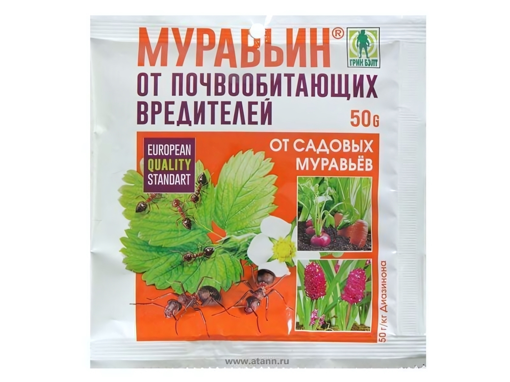 Муравьин 50г от садовых муравьев Green Belt