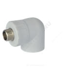 Угольник PP-R комбинированный белый Дн 32х3/4" НР RTP (РосТурПласт) 10805