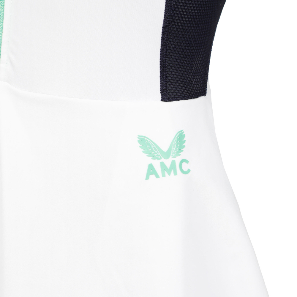 Женская теннисное платье Castore AMC Dress Women - White, Dark Blue