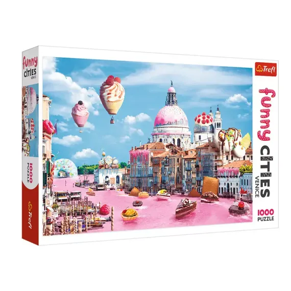 Puzzle - "1000 Funny Cities" - Sweets in Venice