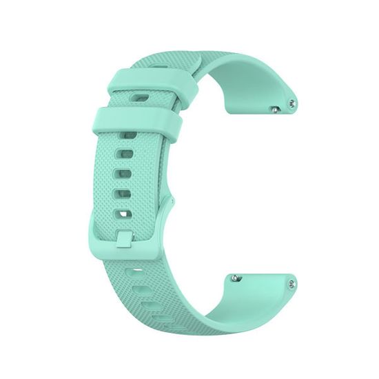 Ремешок 20 мм для Garmin Forerunner 55/245/645, Venu, Venu Sq, Venu 2 Plus, Vivoactive 3, Vivomove быстросъемный пряжка в цвет (Quick Release), бирюзовый
