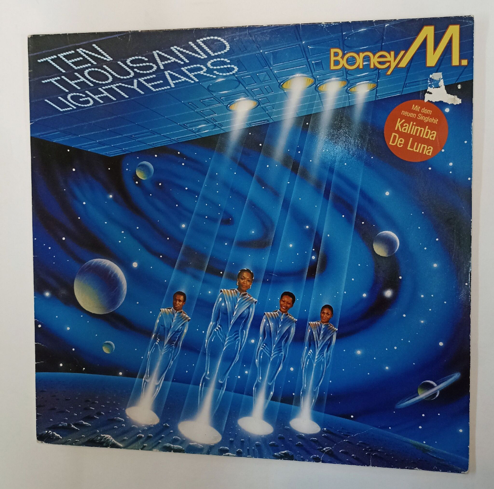 Винтажная виниловая пластинка LP Boney M. Ten Thousand Lightyears (Germany 1984)