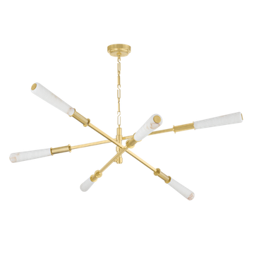 Corbett Dashiell Chandelier, 152 cm, Vintage Polished Brass