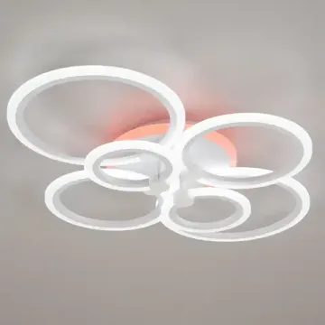 Люстра с пультом 90W 3000-5500K+RGB CL237B160E белый Сента Citilux