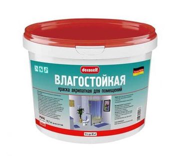Краска ПУФАС влагост. Decoself мороз белая 15,7 кг