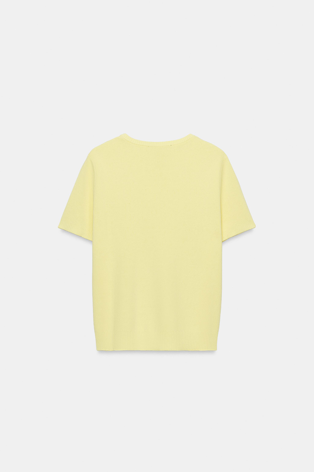 ТРИКОТАЖНЫЙ ТОП С КОРОТКИМИ РУКАВАМИ — ZARA