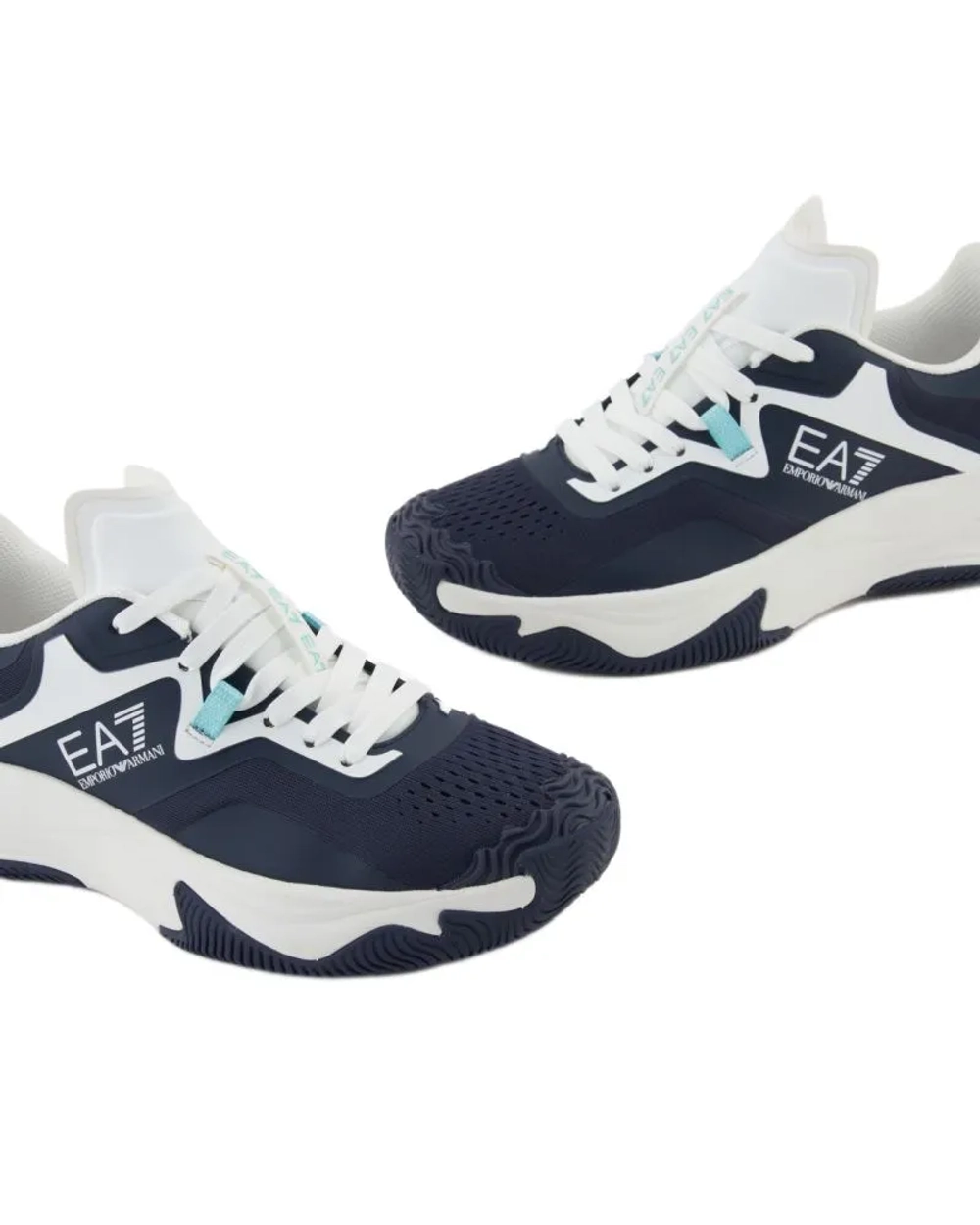 Теннисные кроссовки EA7 Unisex Woven Sneaker - sky captain/white/aqua sky