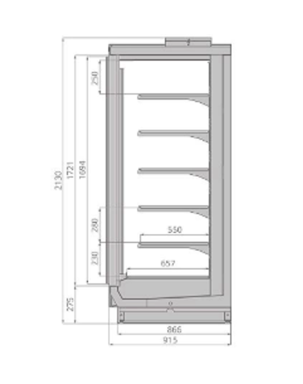 Шкаф морозильный BRANDFORD ODISSEY Compact 250