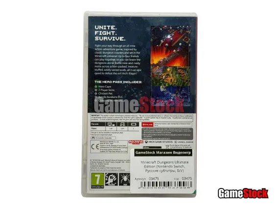 Minecraft Dungeons Hero Edition (Nintendo Switch, Русские субтитры, Б/У)