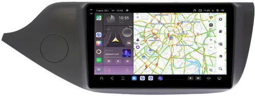 Магнитола для KIA Ceed 2 (JD) 2012-2018 (рамка матовая) - Kuberg OL-9781 QLed+2K, Android 13, Быстрейшая, CarPlay, 4G SIM-слот