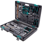 Набор инструментов, 1/2",3/8", 1/4", CrV, 142 предм. STELS 14107