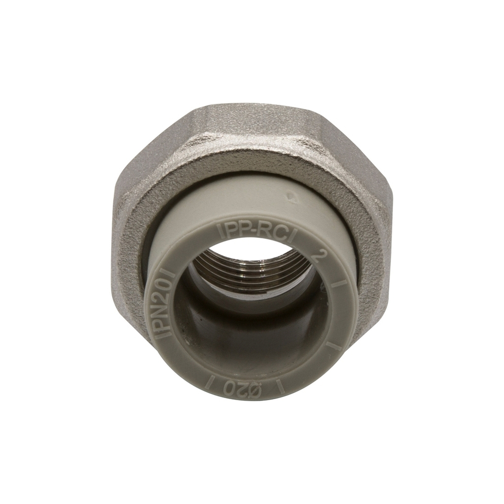Муфта комб. разъемная, вн 20х1/2" EVER® СЕРЫЙ (Россия)