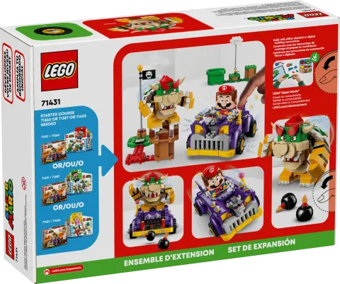 Конструктор LEGO Super Mario 71431 Набор для расширения Muscle Car от Bowser