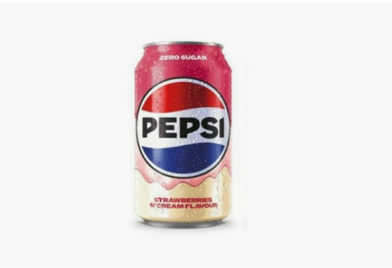 Напиток Pepsi Zero Strawberry&Cream zero б/а с/г, 330 мл, 24шт Англия