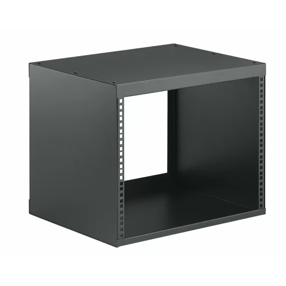 K&amp;M 48240-008-55 рэковый шкаф 19', направляющие спереди и сзади, 8 юнитов, глубина 43 см, чёрный, ст