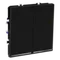 Выключатель двухклавишный с подсветкой Voltum S70 Черный VLS020208