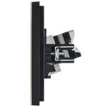 FORTE&PIANO Розетка двойная RJ11+RJ45 кат.5E FP835M металл серый сланец IEK