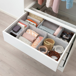 IKEA KOMPLEMENT  (ИКЕА КОМПЛЕМЕНТ)  -  Комплект коробок, 6 шт - светло-серый 65x54 см