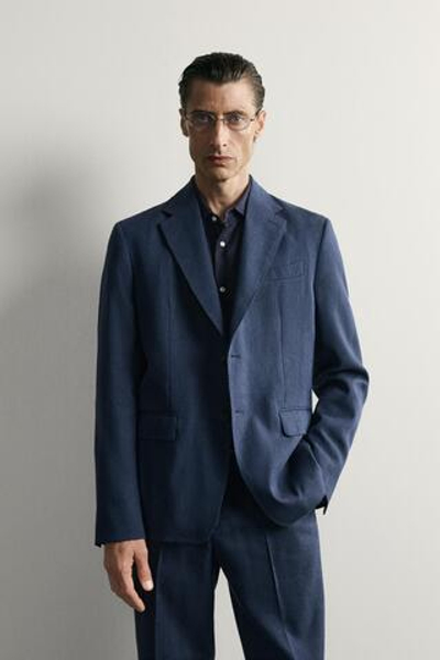 КОСТЮМНЫЕ БРЮКИ REGULAR FIT ИЗ ЛЬНА И ШЕРСТИ — ZARA