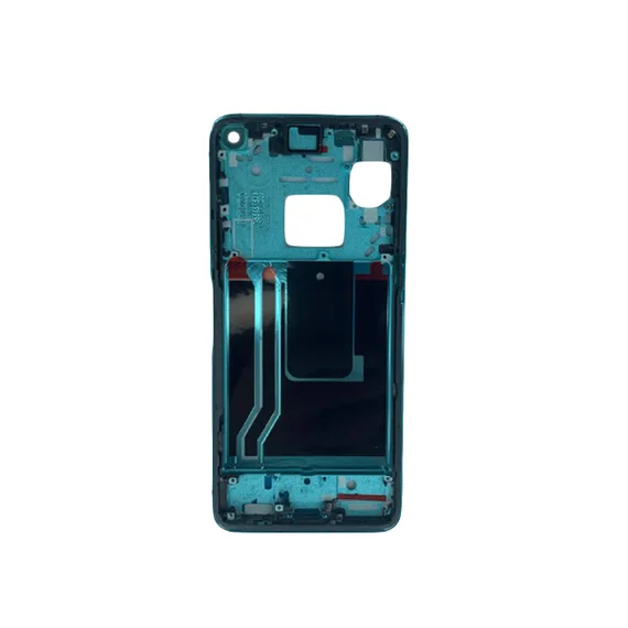 Средняя часть корпуса (рамка) для OnePlus 9R зеленая (Quingyu green)