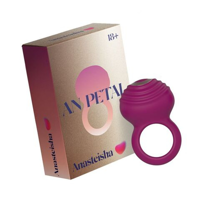 Сливовое эррекционное кольцо AN Petal (Цвет: сливовый)