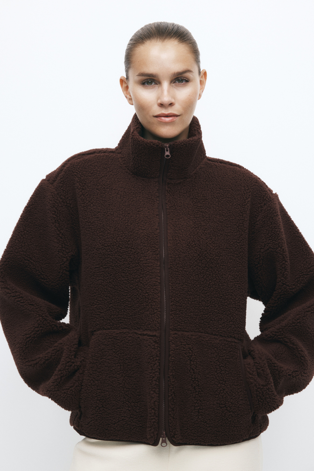 Утеплённая плюшевая спортивная куртка ThermoMove™ - H&M