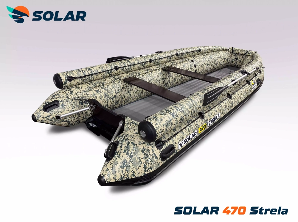 Лодка надувная моторная solar-470 strela jet tunnel (expedition)
