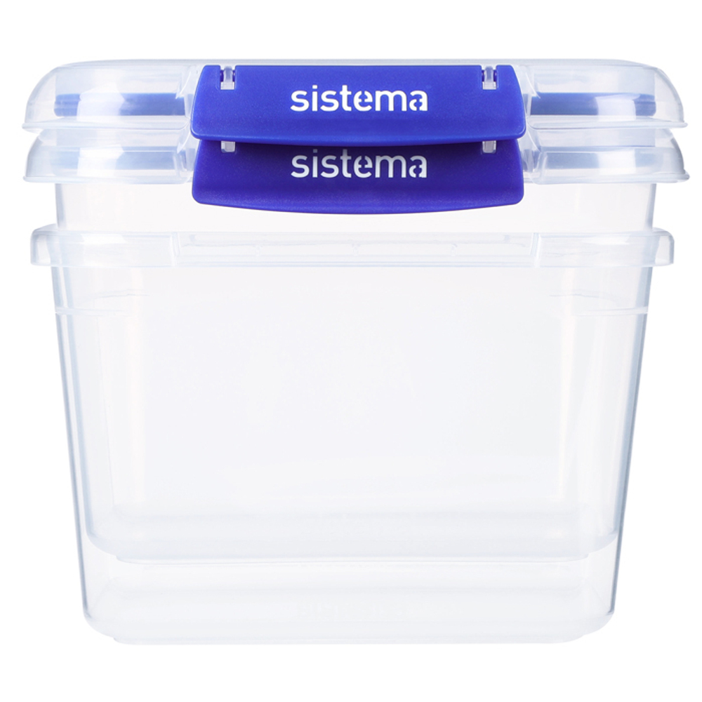 Набор контейнеров 2шт 1.49л Sistema Klip It+ синий