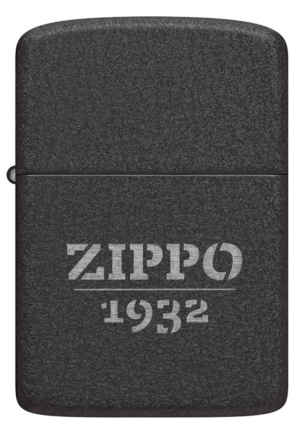 Зажигалка ZIPPO 1941 Replica, с покрытием Black Crackle, черный, матовая, 38x13x57 мм, шт