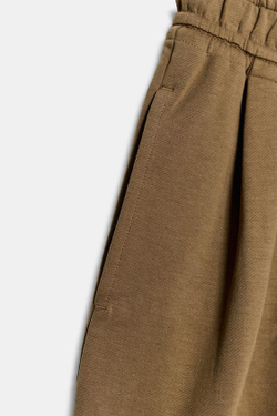 ZARA ШОРТЫ С ЗАЩИПАМИ, ТЕМНЫЙ РЫЖЕВАТО-КОРИЧНЕВЫЙ