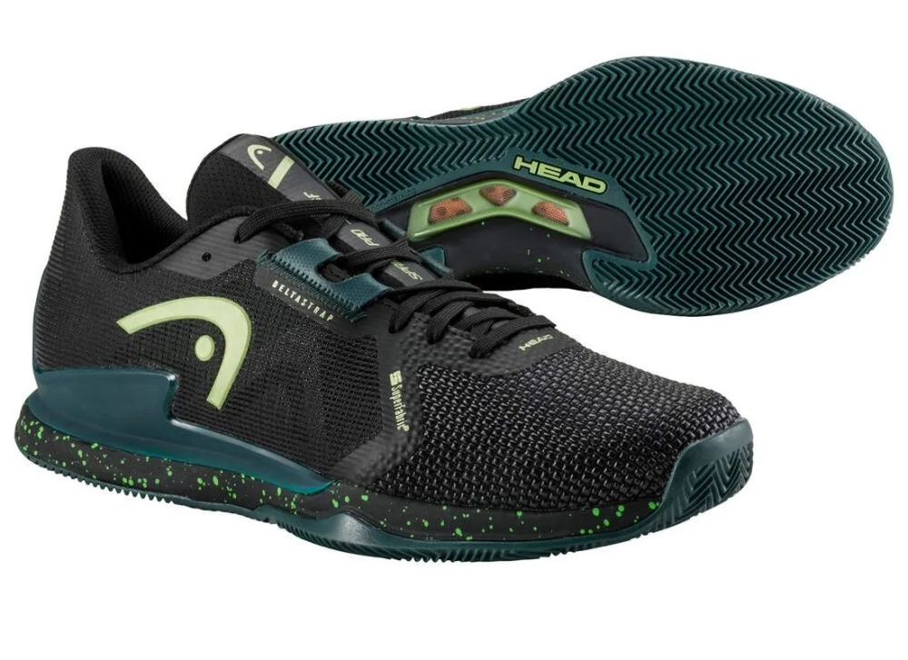 Теннисные кроссовки Head Sprint Pro 3.5 SF Clay - black/forest green