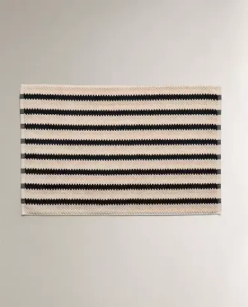 ZARA HOME КОВРИК ДЛЯ ВАННОЙ ИЗ ЖАККАРДА, ЧЕРНЫЙ