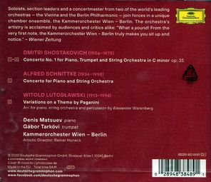 Denis Matsuev, Kammerorchester Wien-Berlin, Gabor Tarkovi / Shostakovich - Schnittke - Lutoslawski (CD)