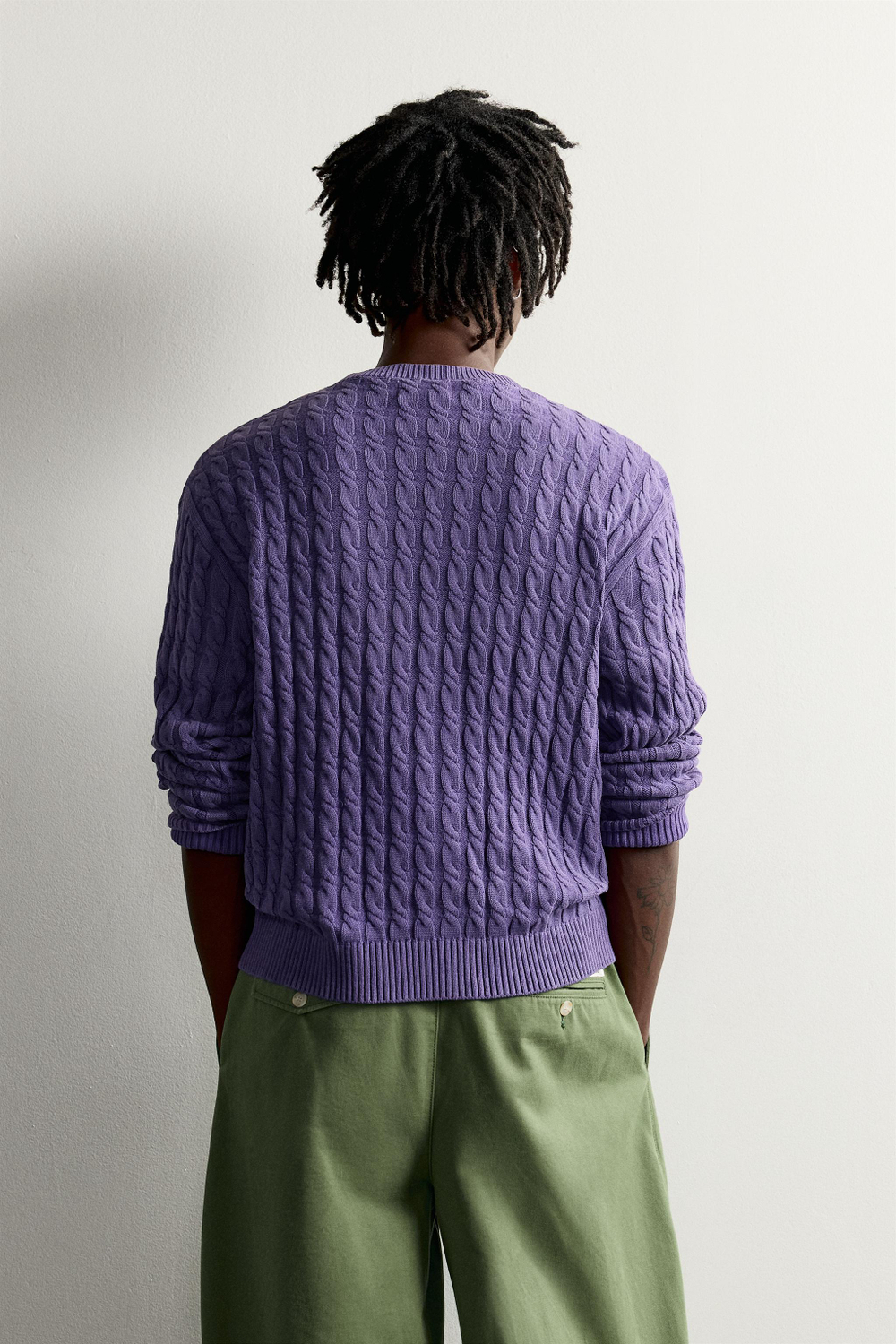 КАРДИГАН С КОСАМИ FRUIT OF THE LOOM™ — ZARA