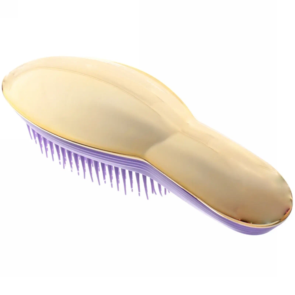 Расческа массажная компактная «Care Brush», цвет золотистый , 21*7,5см, в пластиковой коробке