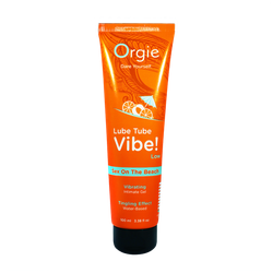Orgie Lube Tube Vibe Low - Лубрикант с эффектом вибрации, Sex On The Beach, 100 мл